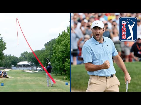 Scottie Scheffler Hole-Outs that get INCREASINGLY Longer