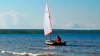preview picture of video 'Dinghy Sailing Holidays / Under Lateen Sail - Part 4 // Швертбот под латинским парусом'