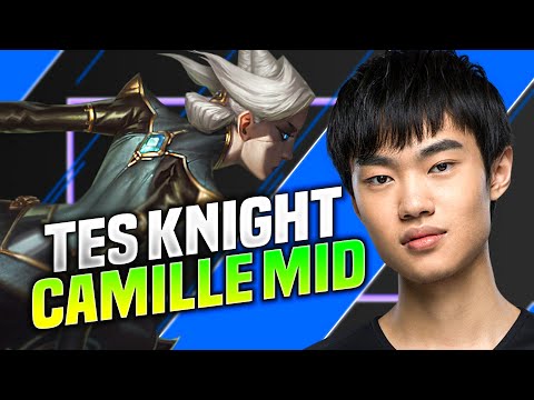 KNIGHT FULL TRYHARD AS CAMILLE! - TES Knight Plays Camille Mid vs Kassadin! | Worlds 2020 Bootcamp