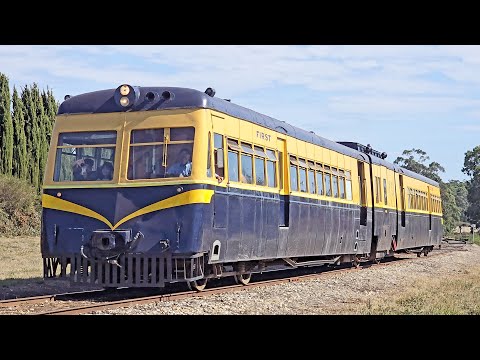 The largest Walker Rail Motor trundling along the Spa Country Railway tracks.