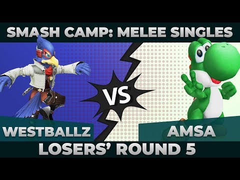 Westballz vs aMSa - Winners' Round 3: Melee Singles Top 48 - Smash Camp 2019 | Falco vs Yoshi