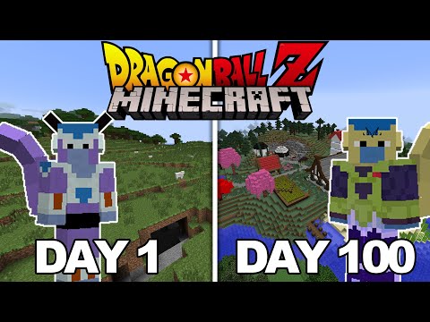 I Played Dragon Ball Z Minecraft For 100 DAYS... This is What Happened