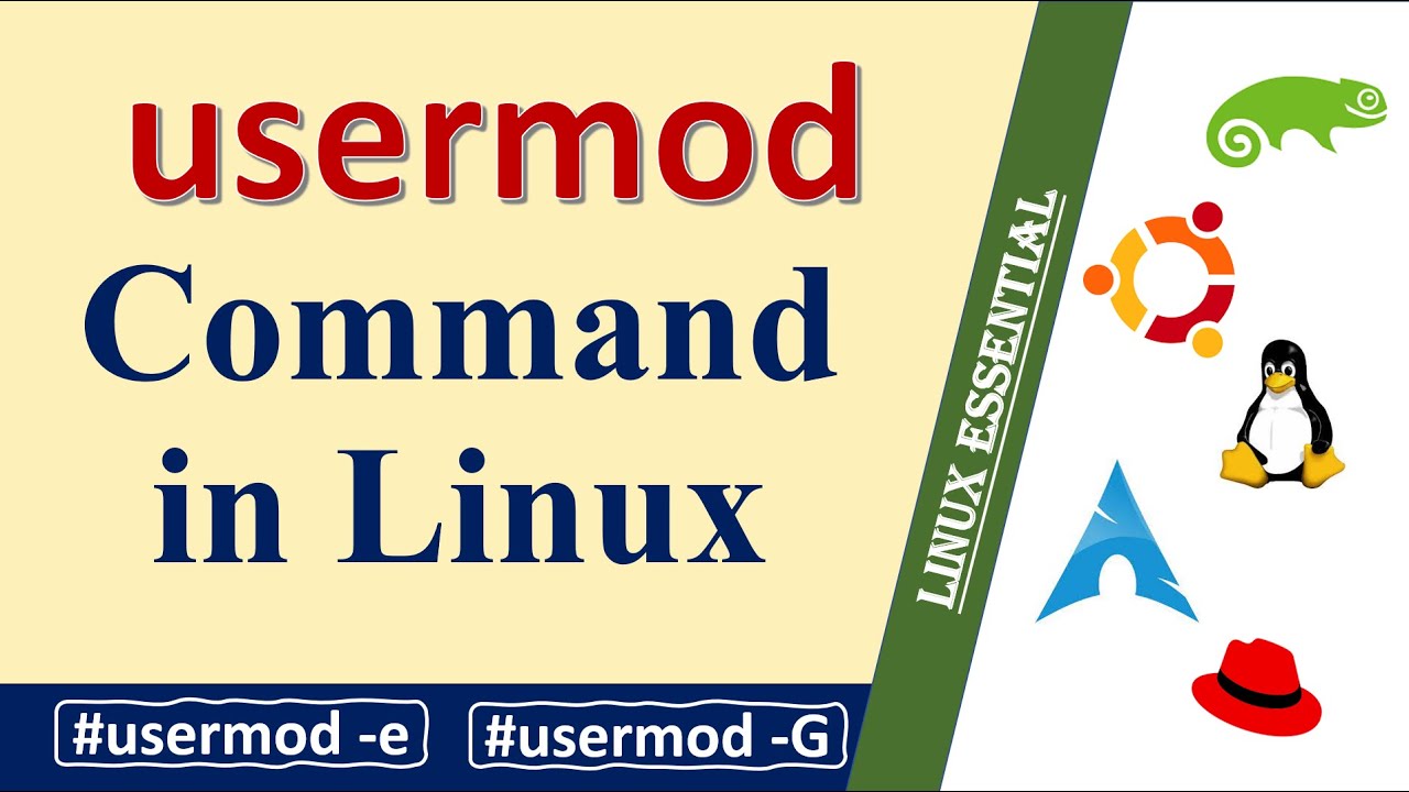 How to modify user account using usermod command in Linux || usermod