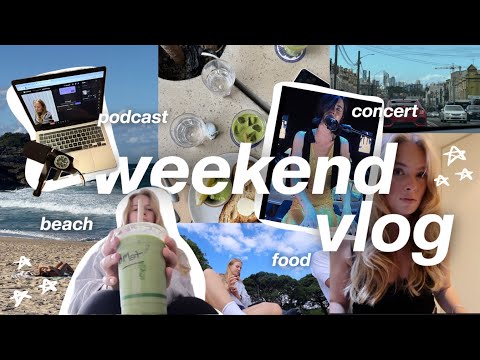 spend a perfect weekend with me 🧘🏼‍♀️🌟 I workout, concert, food spots & beach I Sydney Diaries