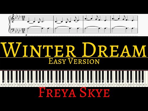 Freya Skye - Winter Dream | EASY piano cover by Pianotato