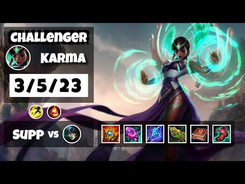 Karma vs Nami NA Challenger SUPPORT (3/5/23) - v11.14
