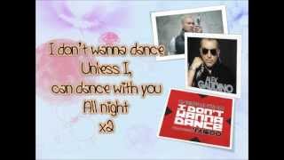 Alex Gaudino ft Taboo-I Don&#39;t Wanna Dance-Lyrics Video