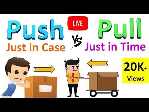 Lean Pull vs Push | Just in case Vs Just in time | Traditional Manufacturing Vs Lean Manufacturing Video