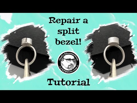Silversmithing:  Fixing A Split Bezel