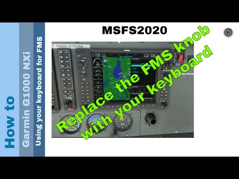 Flight Simulator 2020 - How to - Garmin G1000 NXi - Using your keyboard instead of the FMS button