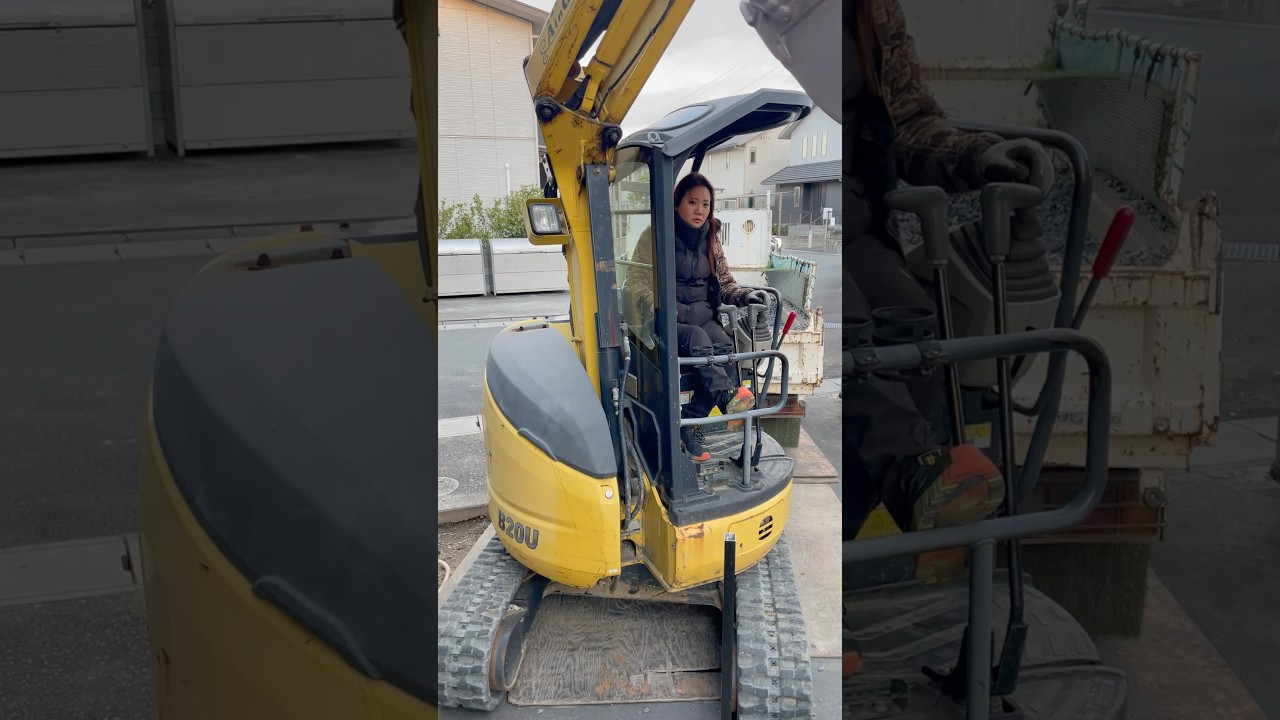 【ASMR】砂利敷きの日常　#庭づくり #職人 #三重県