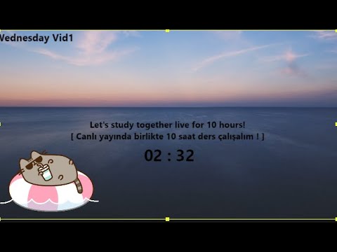 📌Study With Me(10 Hours)⏰|4 Ayda KPSS|Day26/66|Rain Sound🌧#pomodoro #livebroadcast #yks2024 #kpss