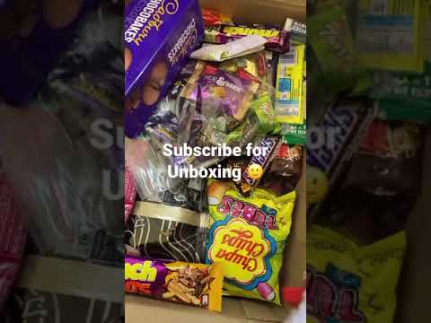 Box full of chocolates opening