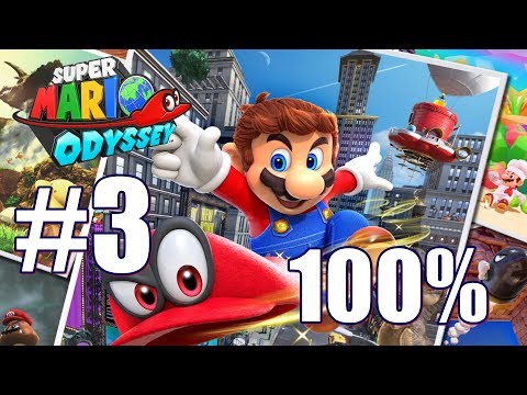 Super Mario Odyssey All Power Moon & Purple Pyramid locations Sand Kingdom 100% Walkthrough Part 3