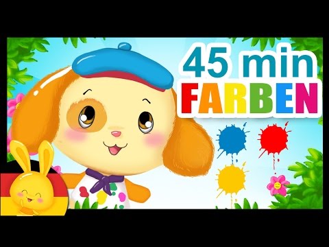 FARBEN - Wir lernen die Farben - Das farbenlied - Der Farbenlieder Mix in Deutscher Sprache
