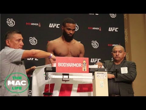 UFC 228 Official Weigh-Ins: Tyron Woodley needs the towel