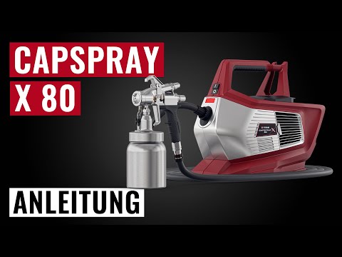 Capspray X 80 - Inbetriebnahme, Anwendung, Reinigung, Wartung 