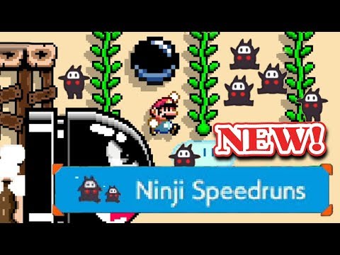 Super Mario Maker 2 - 5th Ninji Speedruns Level: Banzai Bill Cliff Climb