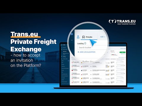 Trans.eu Private Freight Exchange - how to accept an invitation on the Platform?