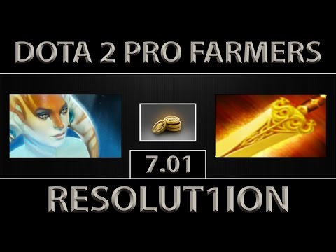 Resolut1on Naga Siren Fast Farm ► Feat. Dendi TA ► Dota 2 [7.01]