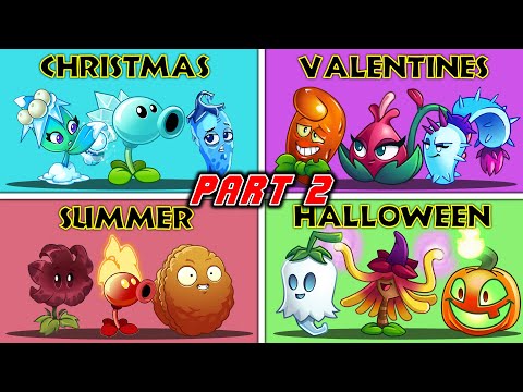 4 Team Plants Festival Battles - Team Plant VS Team Plant -  PvZ 2 Who is the weakest? (Part 2)