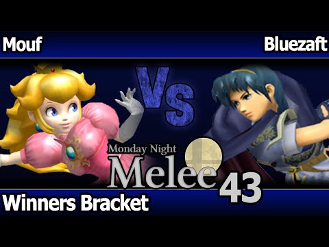 MNM 43 Melee - Mouf (Peach, DK) vs bluezaft (Marth, Jigglypuff) - Winners Bracket