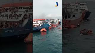 Download lagu Peristiwa kecelakaan di dunia pelayaran terjadi. Kapal Ferry angkutan Merak Bakauheni mp3