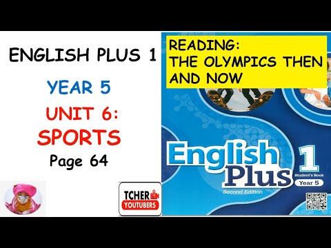 YEAR 5 ENGLISH PLUS 1 : UNIT 6 - SPORTS (Olympics Timeline) | Exercise & Answer | Page 64| Bilingual