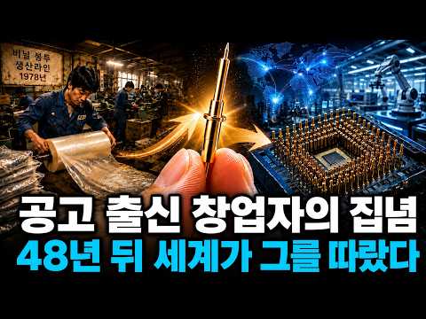 비닐봉투 팔던 공고 출신 청년, 48년 뒤 세계 반도체가 찾는 회사를 만들었다 | 리노공업 영상 썸네일