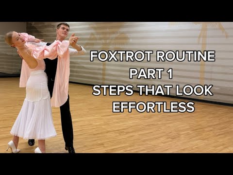 Inspirational Intermediate Foxtrot Routine Part 1 With Figure Names & Timing
