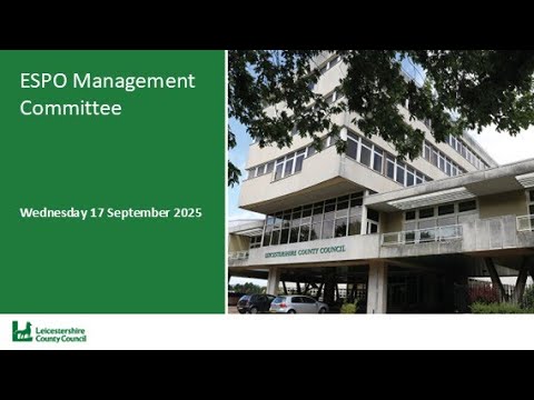 ESPO Management Committee - 17 September 2025