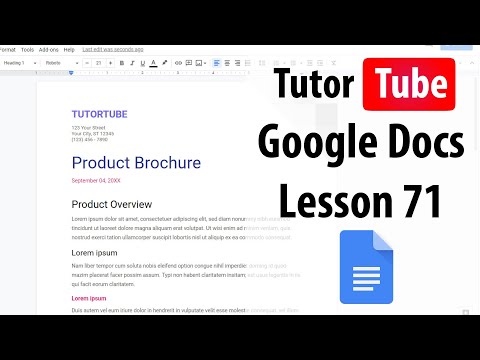 Google Docs Tutorial Lesson 1 Accessing Google Docs with your Google Account