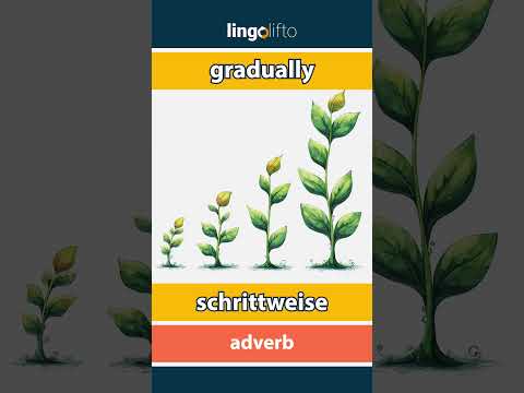 🇬🇧🇩🇪 gradually - schrittweise : learn English : Lernen wir Englisch : vocabulary builder