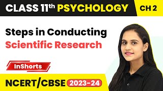 Steps in Conducting Scientific Research | Class 11 Psychology Inshorts #2024