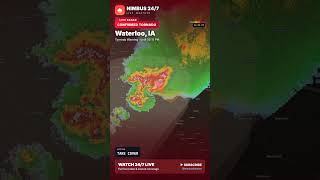 ⚠️ CONFIRMED TORNADO — Waterloo, IA · LIVE Storm Radar RIGHT NOW #shorts