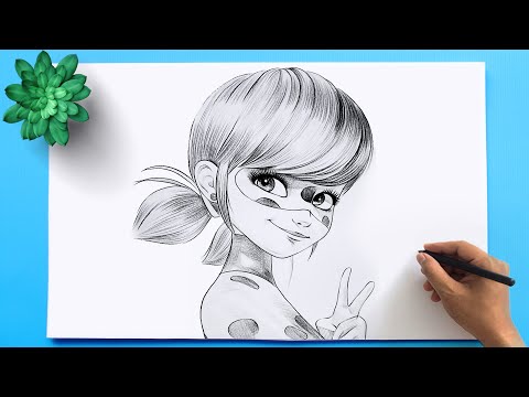 Miraculous Ladybug Drawing Easy | How to draw miraculous ladybug step by step