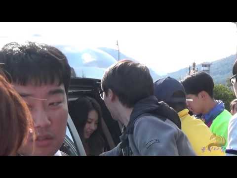 151011 레츠런 파크 공연 베스티 다혜 퇴근길