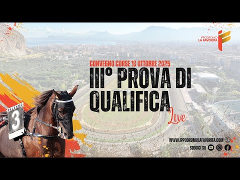 Live III° Prova di Qualifica del 18 Ottobre 2025 - 2 anni - Metri 2000