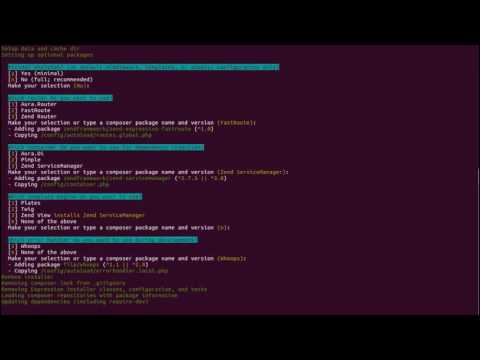 Zend Framework - Install Zend Expressive