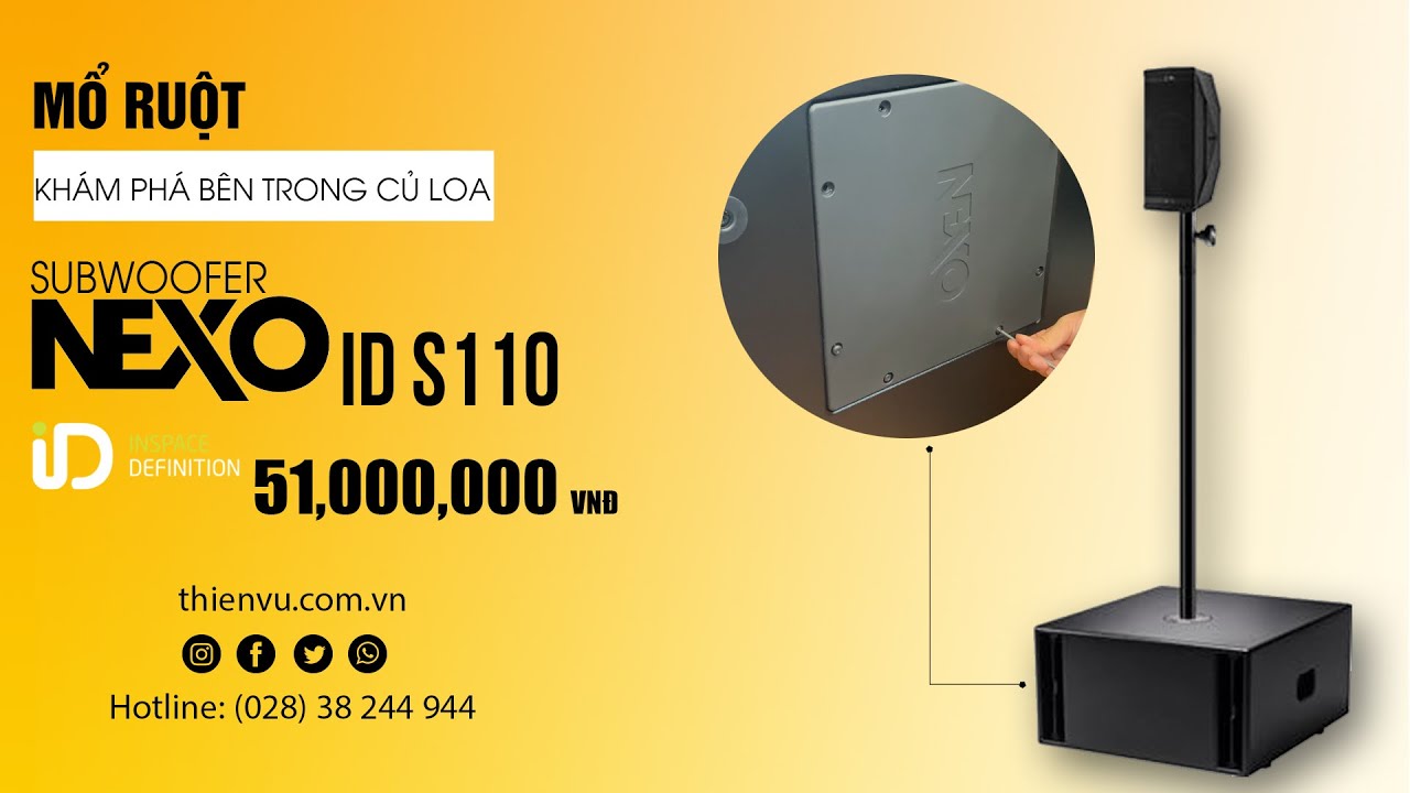 video Loa subwoofer Nexo IDS110 chính hãng 0