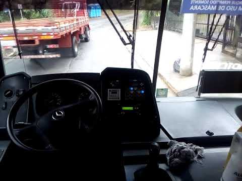 Saida da garagem com Mercedes OF 1724, Apache VIP