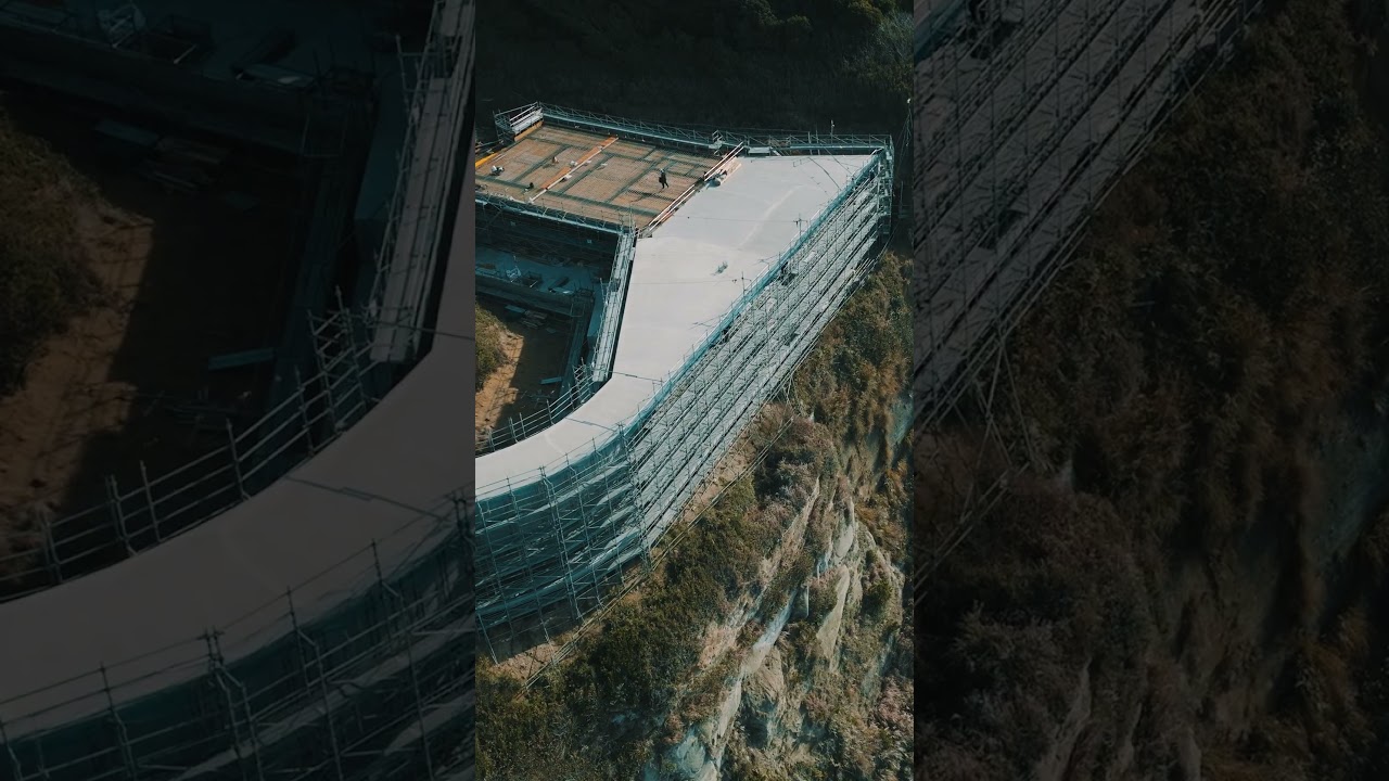 A Massive Concrete Structure on a Cliffside｜NOT A HOTEL TOKYO