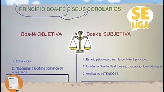 Princípio da Boa-fé e seus Corolários (Venire contra factum proprium, tu quoque, supressio e outros)