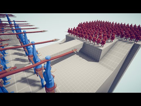 50x SPEAR THROWER vs SIEGE ARMY | Totally Accurate Battle Simulator TABS