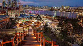 Gangnam Walk and Beautiful Night View of Seoul City | Korea Solo Travel 4K HDR