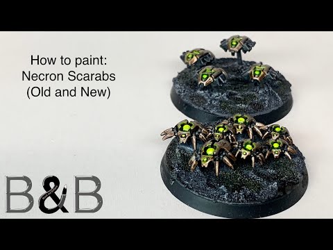 How to paint Szarekhan Dynasty Necron Scarabs (new and old)