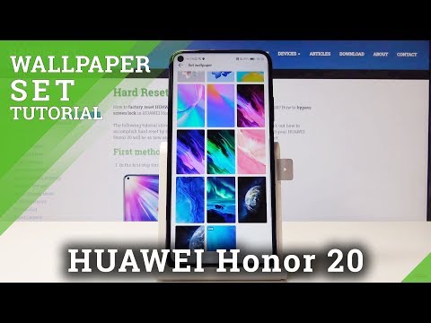 How to Set Up Wallpaper in Honor 20 - Change Wallpaper in EMUI