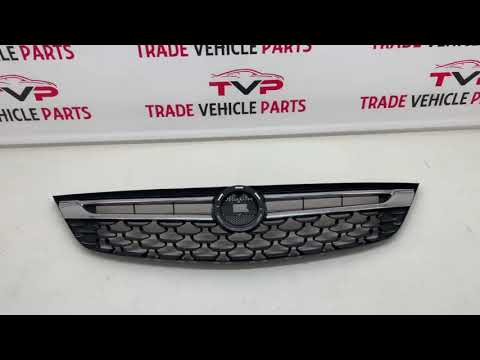 Fits Vauxhall Astra K 2015-2019 Front Bumper Main Center Grille Black With Chrome Trim video