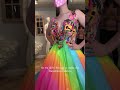 A rainbow wedding dress?!