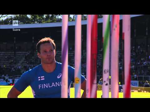 Suomi-Ruotsi maaottelu 2013 - Miesten keihäs - 50 fps